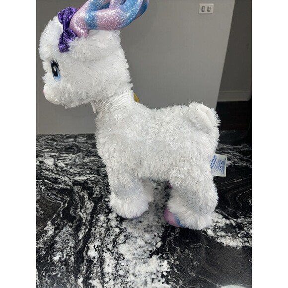 Build A Bear Glisten Reindeer Plush with Pink and Blue Swirl Antlers and Hooves - Picture 9 of 13